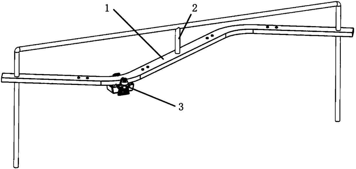 Light suspension type track robot chassis