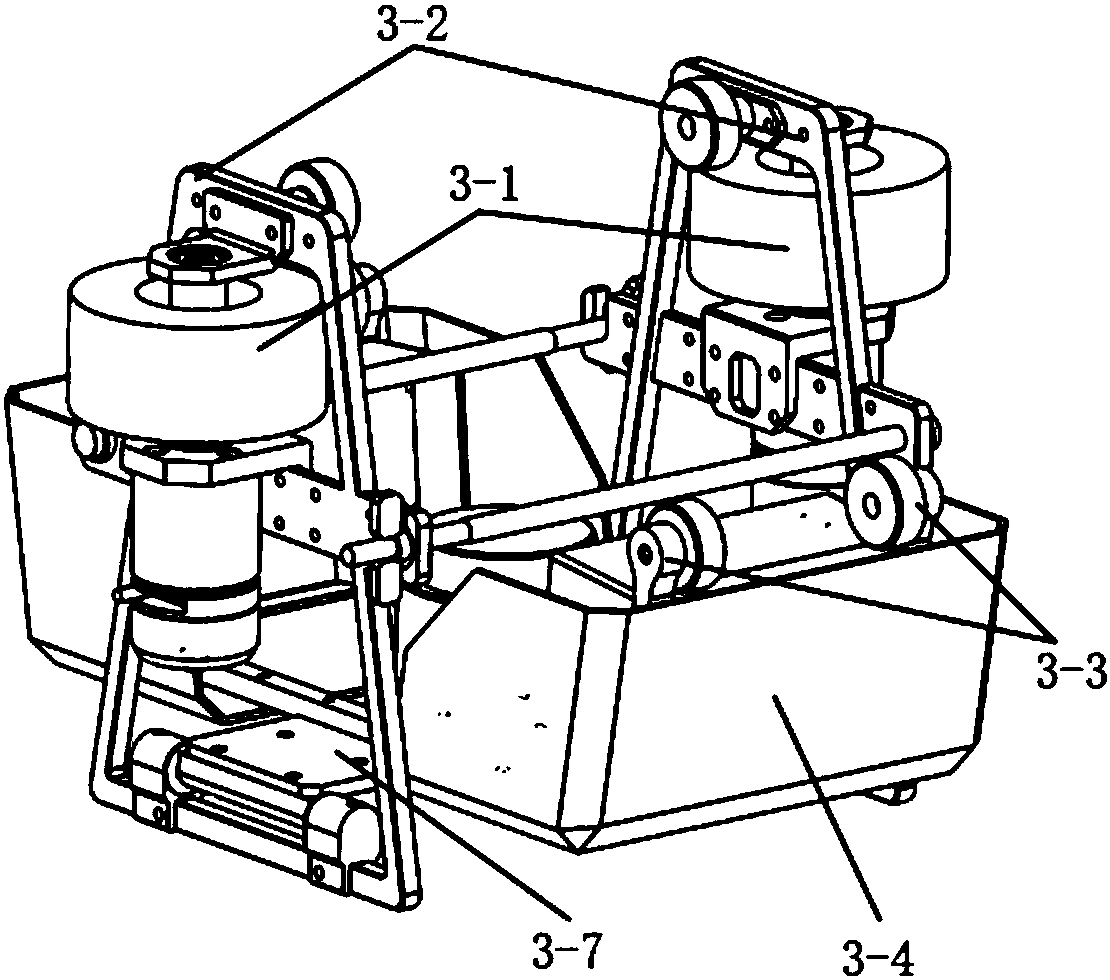 Light suspension type track robot chassis