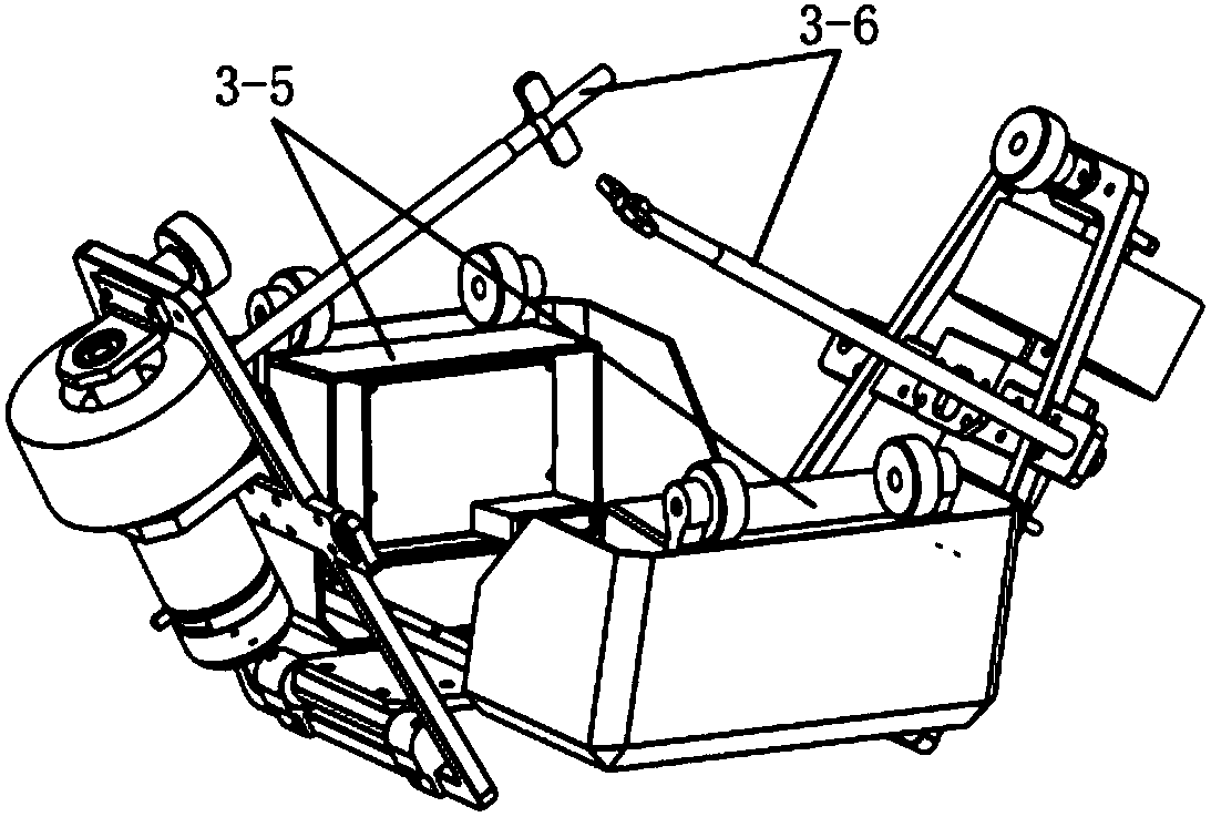 Light suspension type track robot chassis