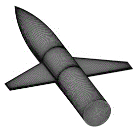 Method for simulating aircraft rock movement with RANS/LES (Reynolds average numerical simulation)/LES (large eddy simulation) mixing technique