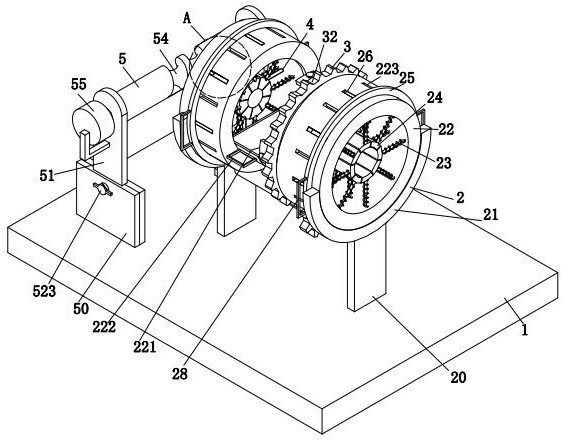 Cable stripping machine