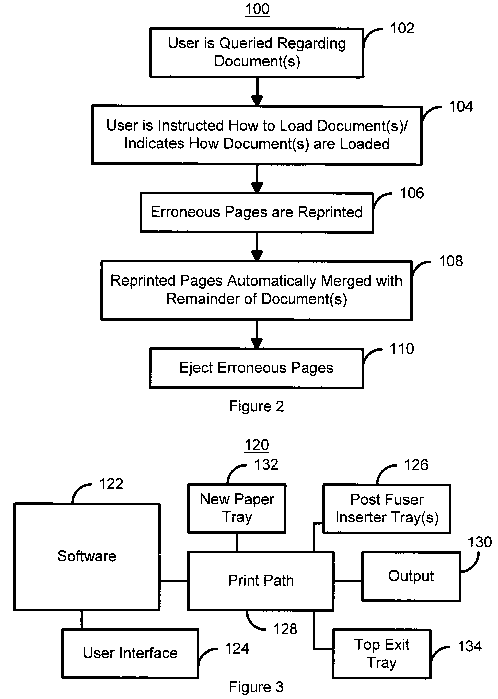 Method and system for reprinting pages