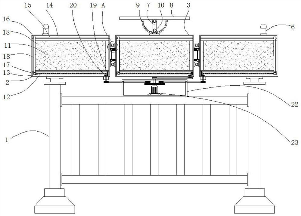 Warning device with good protection effect for foldable new energy traffic guardrail