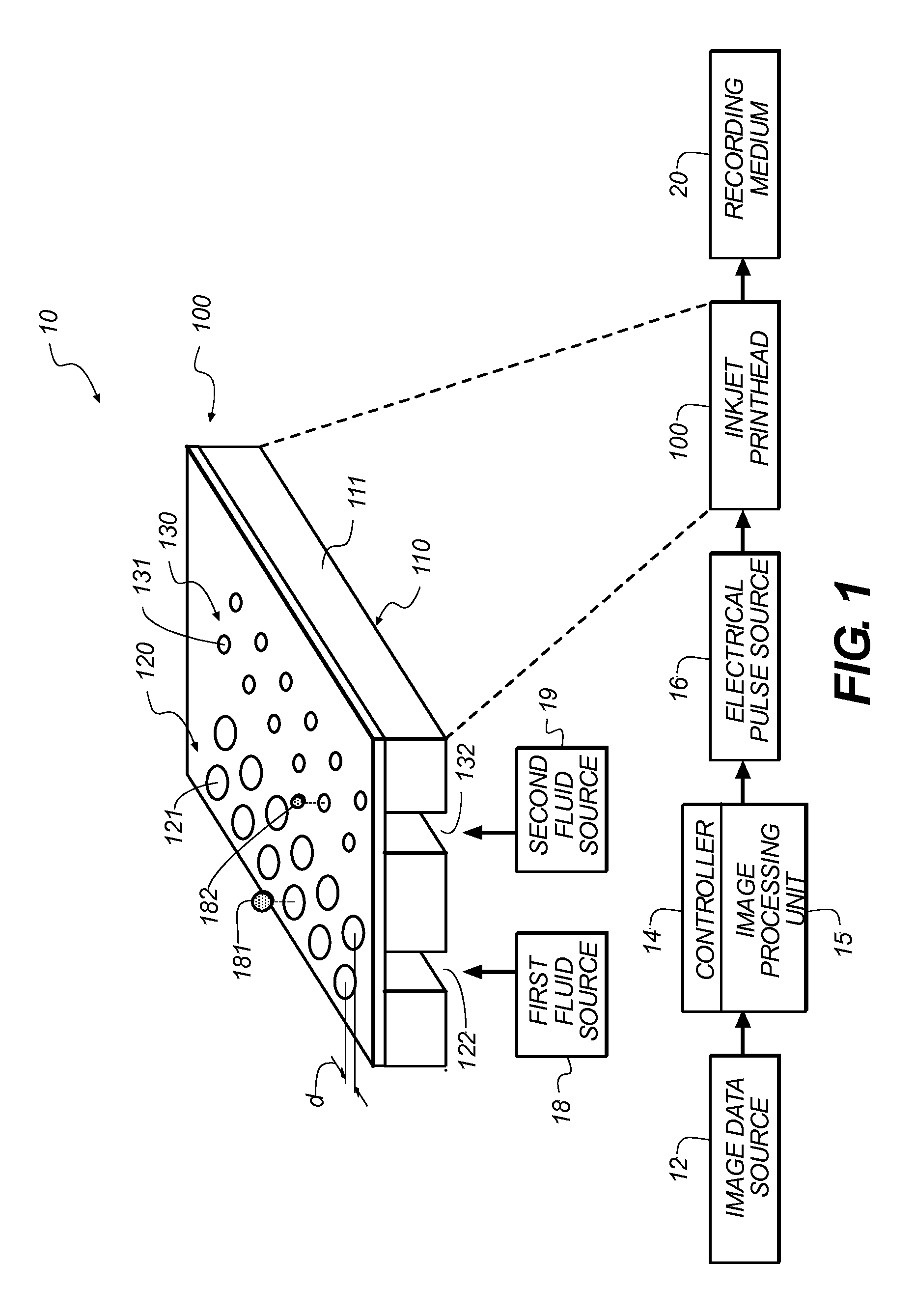 Printing multi-channel image on web receiver