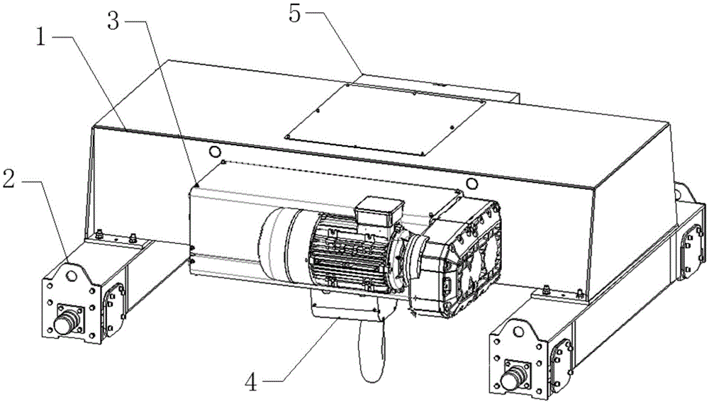 Dust-proof electric hoist for clean room