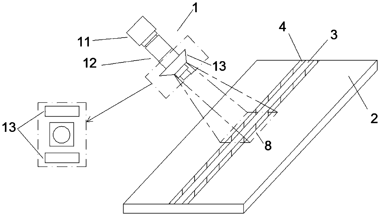 A detection method for on-line recognition of the surface quality of continuous laser welded seams of metal workpieces