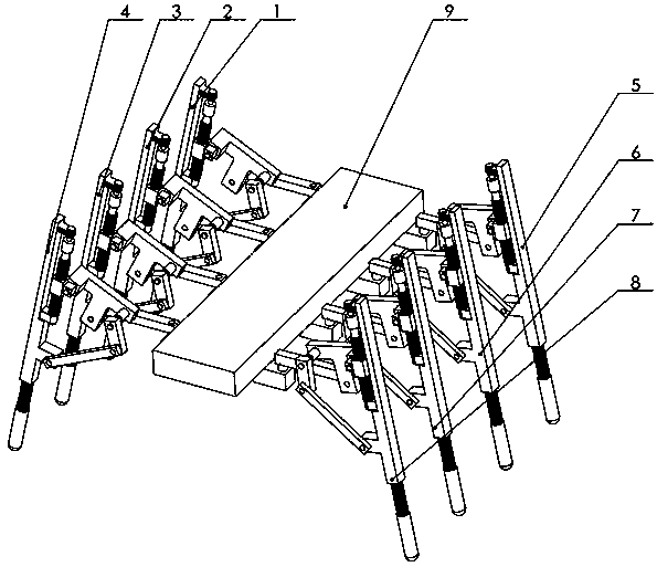 Bionic eight-legged special robot