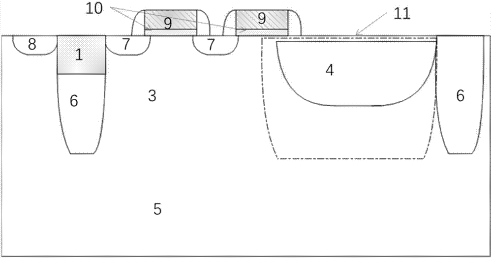 Photodiode structure for improving quantum efficiency of CMOS image sensor