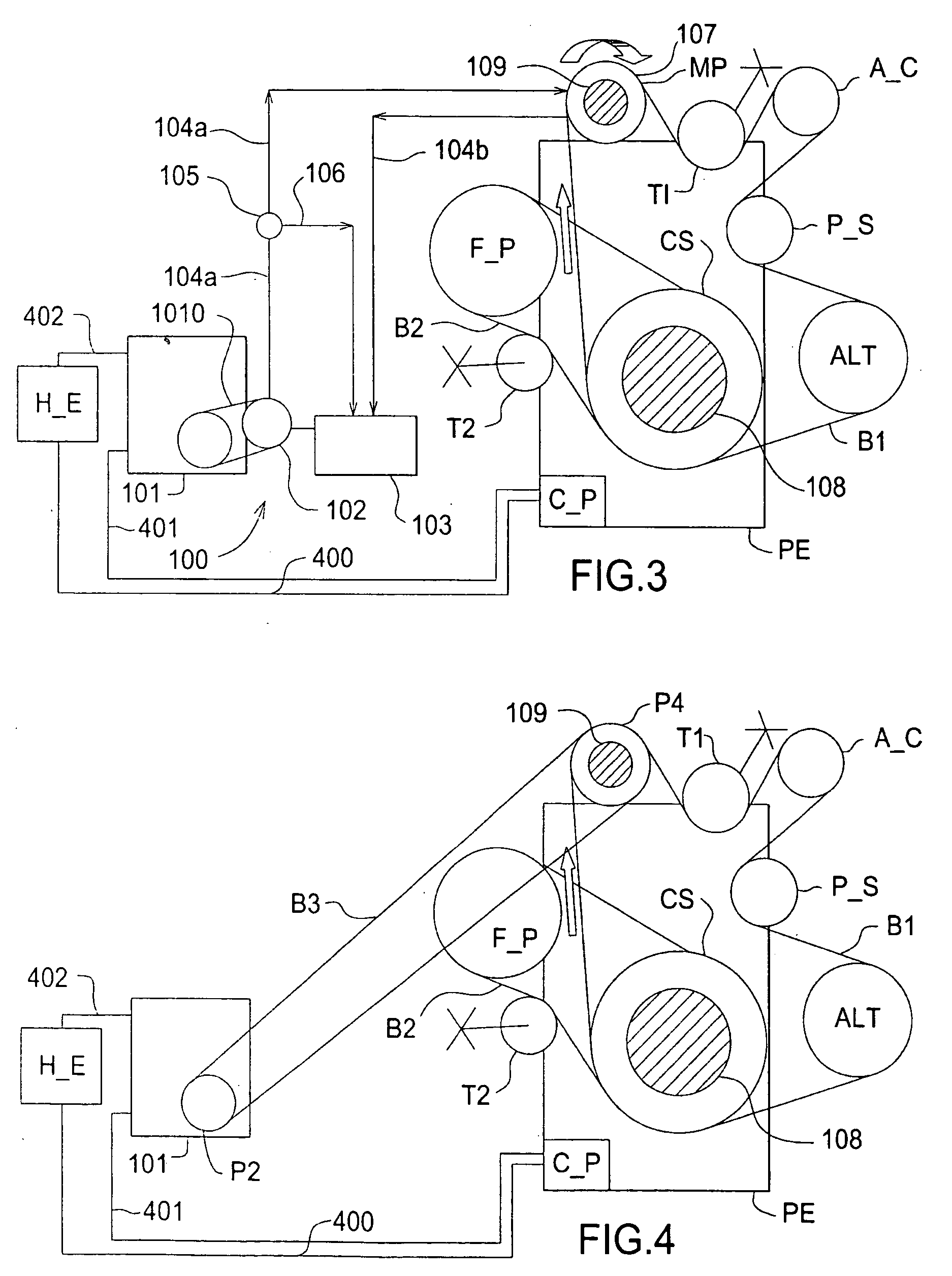 Auxiliary power system for a motor vehicle