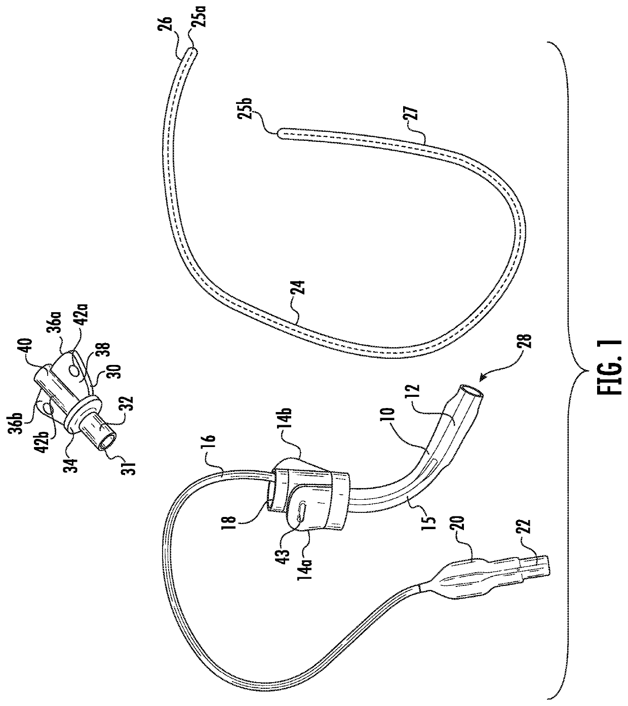 Assembly for intubation