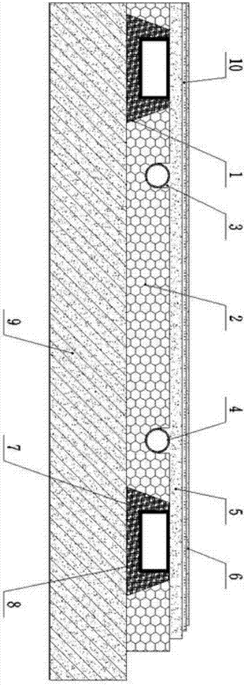 Modular floor heating structure and construction method thereof