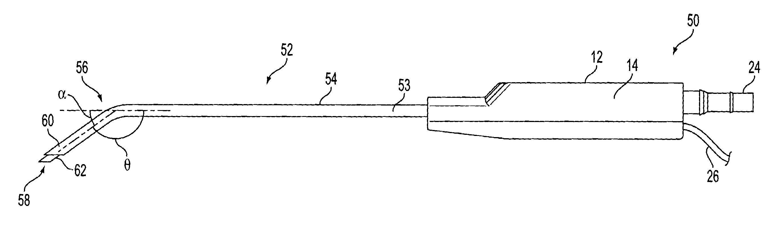 Beveled tonsil suction cautery dissector