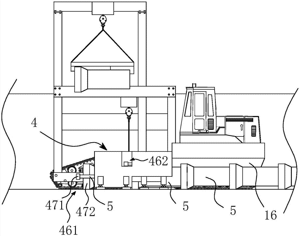 Automatic pipe laying device