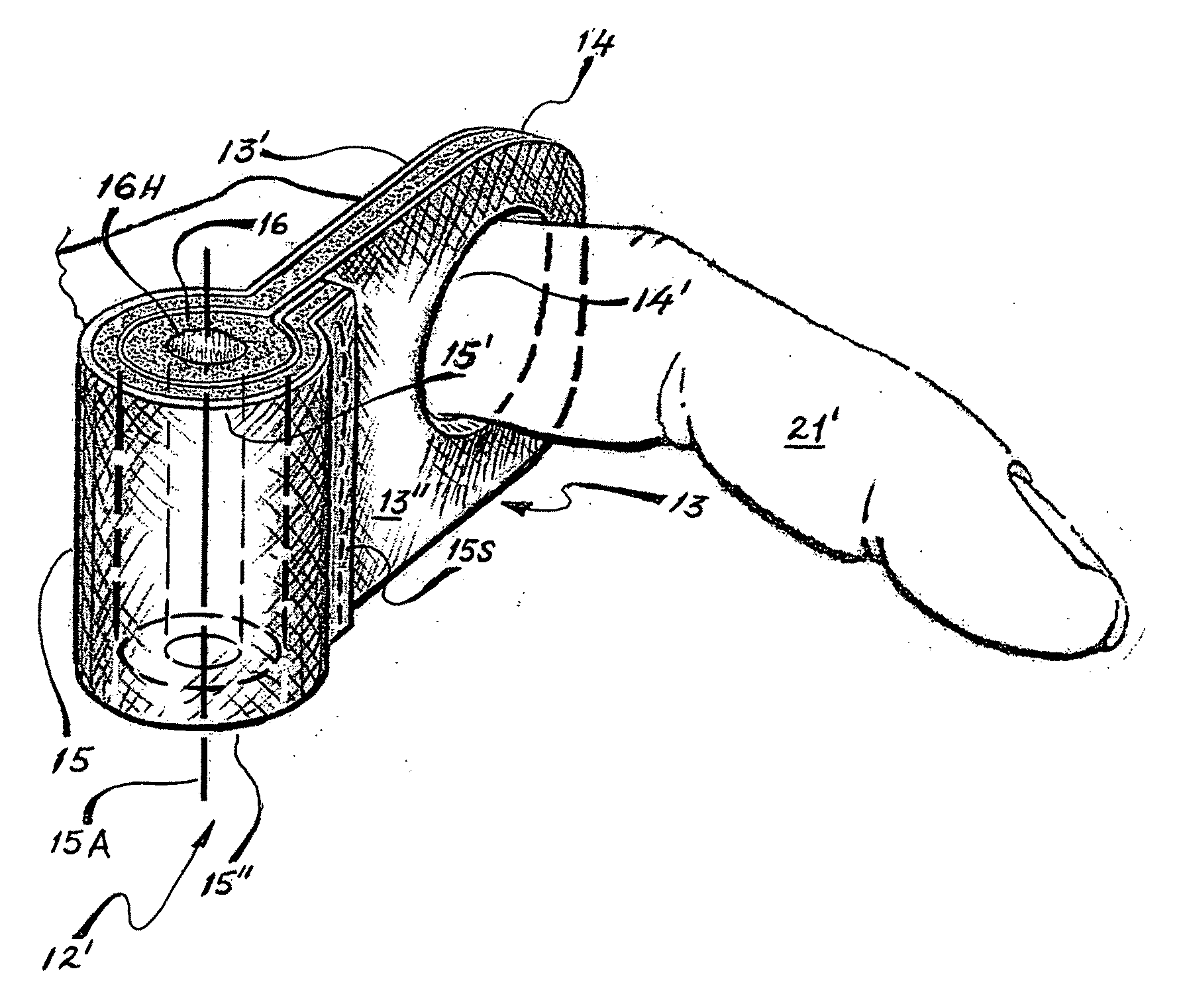 Batter's finger-worn variable-density control-pad