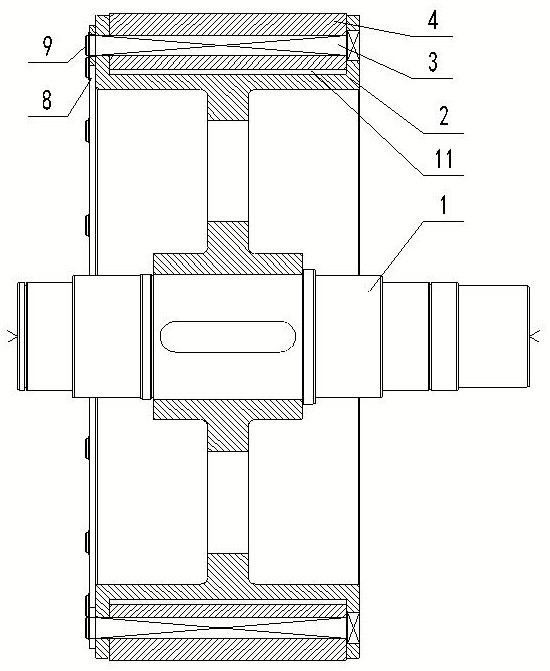 Screw-free air magnetic isolation rotor