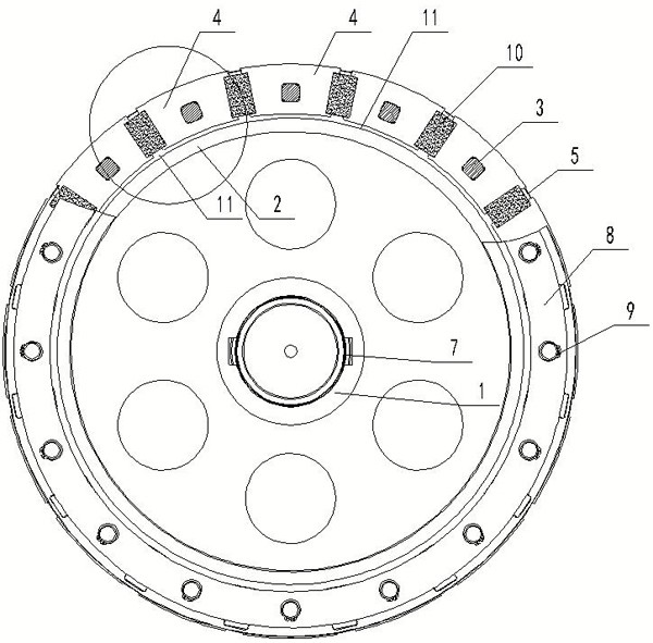 Screw-free air magnetic isolation rotor