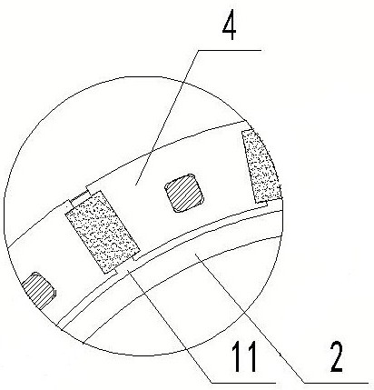 Screw-free air magnetic isolation rotor