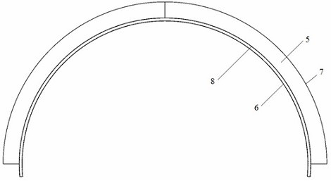 High-pressure low-leakage-rate gas rib