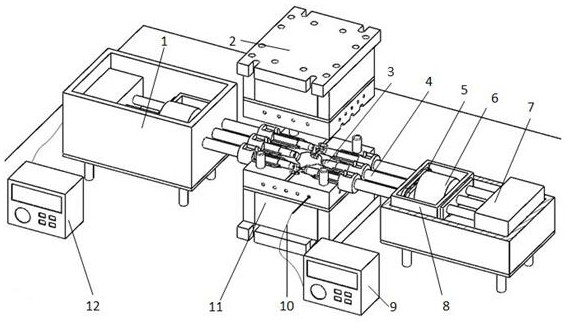 A casting and forging composite forming device for shaft sleeve parts