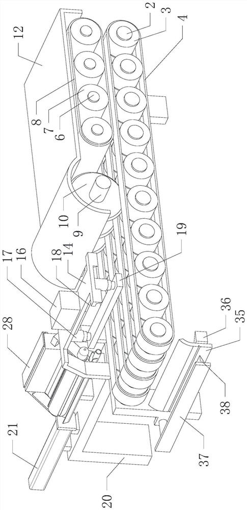 Full-automatic efficient stringing machine