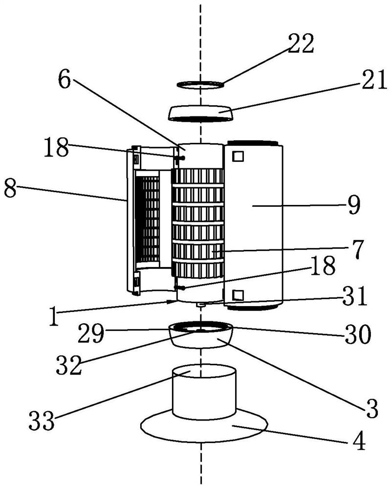 A safe electric fan with cooling function and its manufacturing method