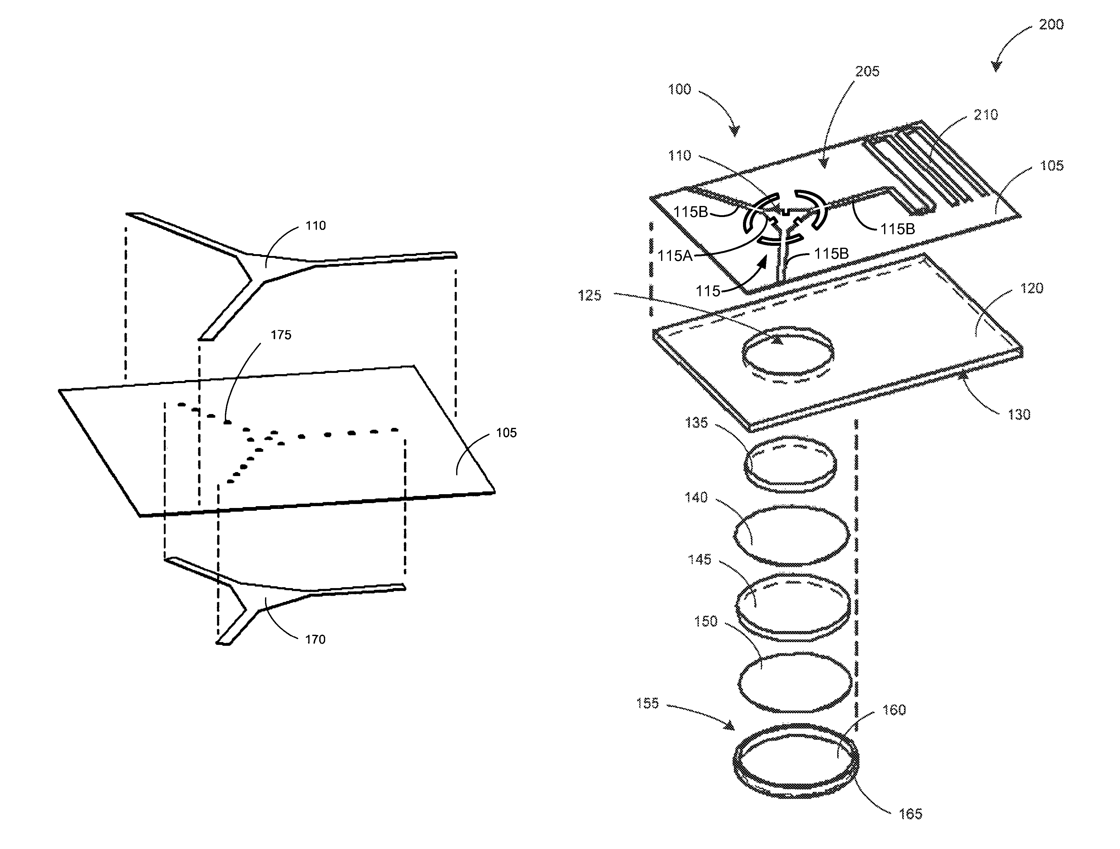 Integrated circulators sharing a continuous circuit