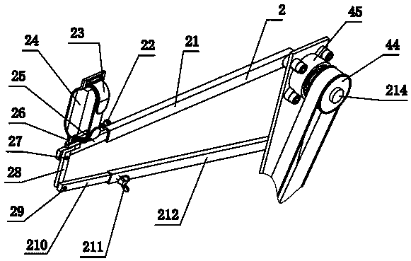 A limb rehabilitation training device with adjustable resistance position