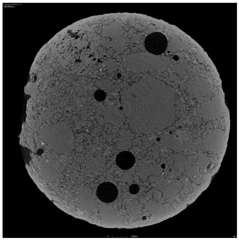 Construction method of concrete pore three-dimensional structure