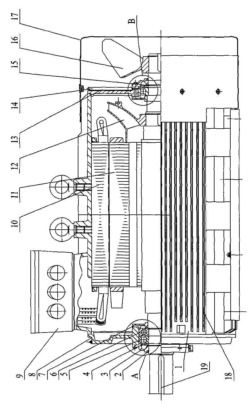 Medium-sized high-voltage three-phase asynchronous motor