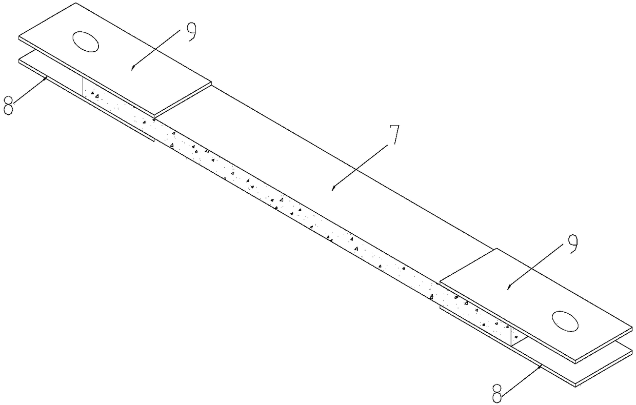 Assembly device and operation method for reducing axial eccentricity of tensile test piece