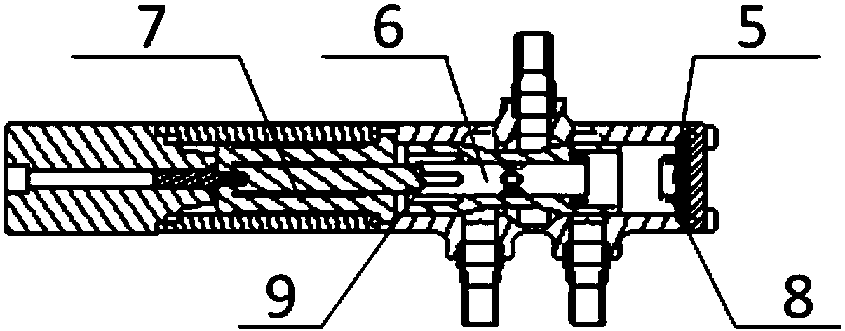 Temperature control valve based on corrugated pipe structure