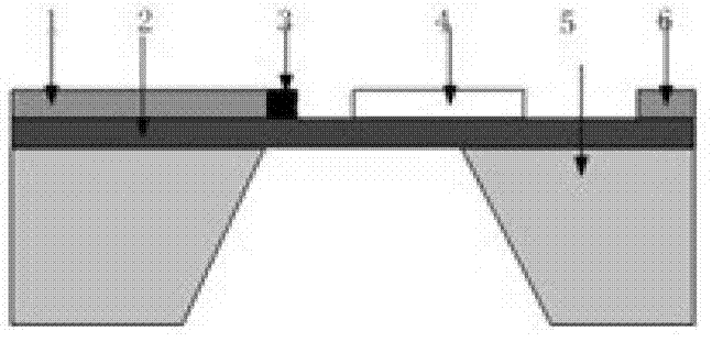 Low-temperature double-layer isolation compensating type micro-electromechanical system (MEMS) microwave power sensor