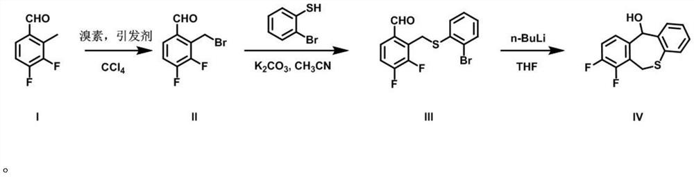 A kind of preparation method of baloxavir key intermediate and intermediate thereof