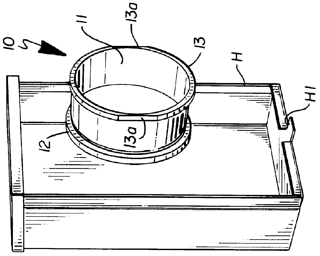 Meter extender mount for generator interface