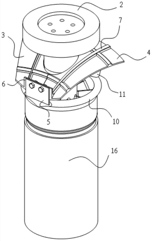 A diversion structure of a combustor premixed fuel nozzle