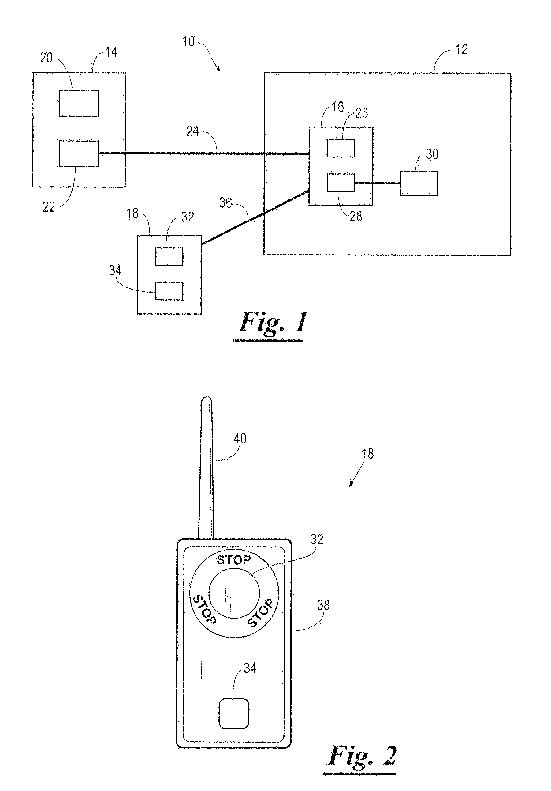 Remote control system having a touchscreen for controlling a railway vehicle