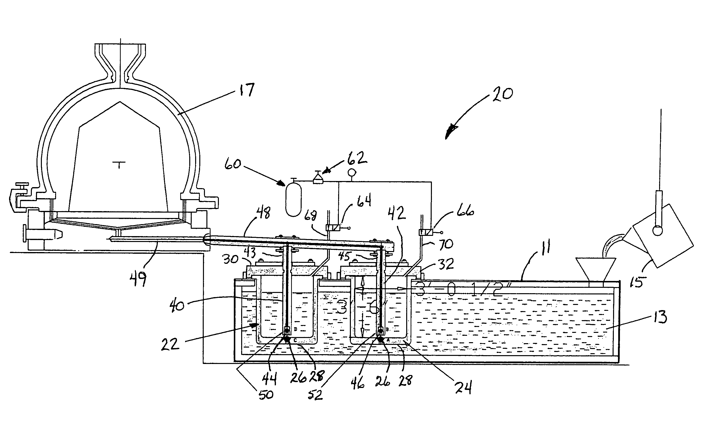 Method and system for pumping molten metal