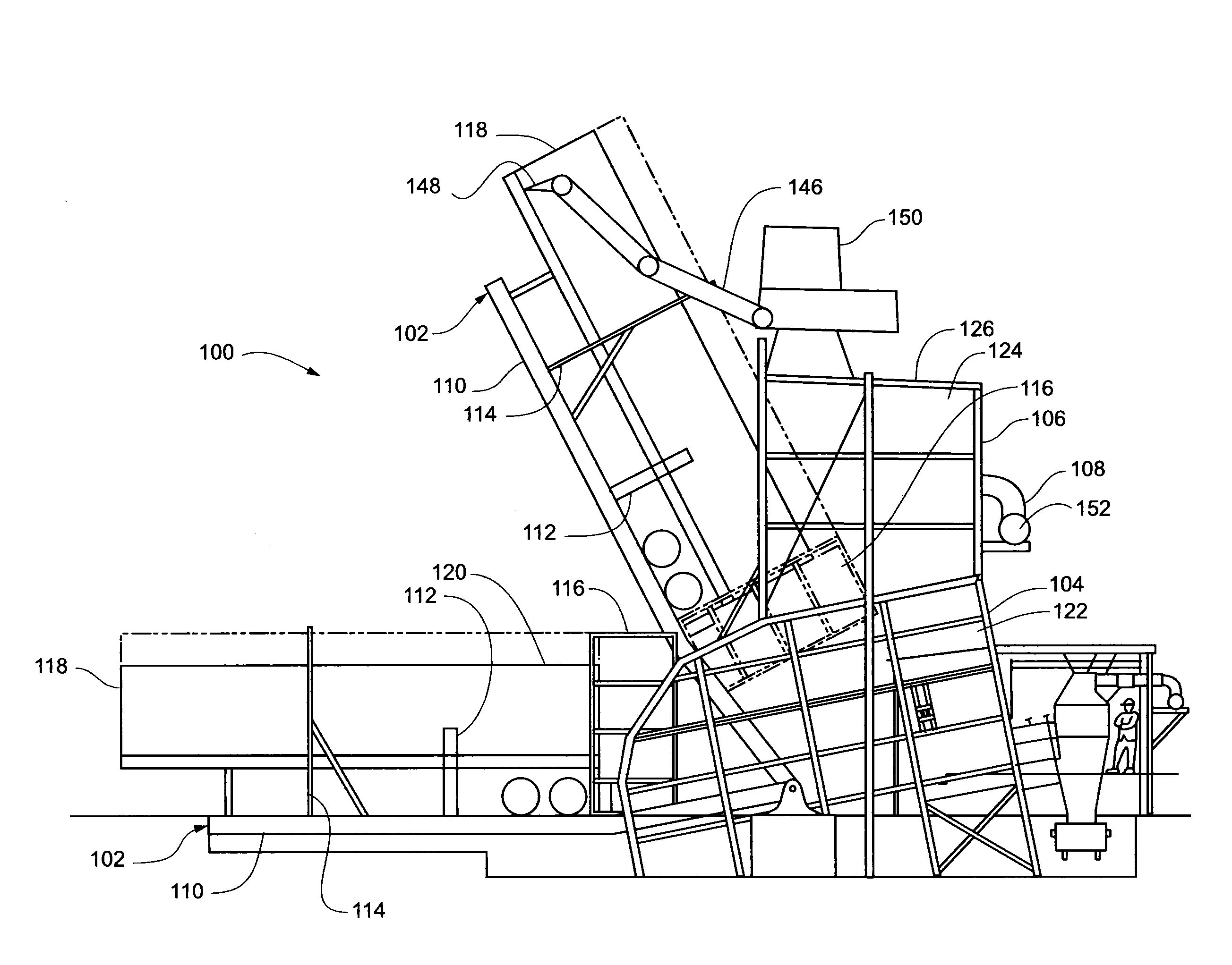 Truck dumper dust control