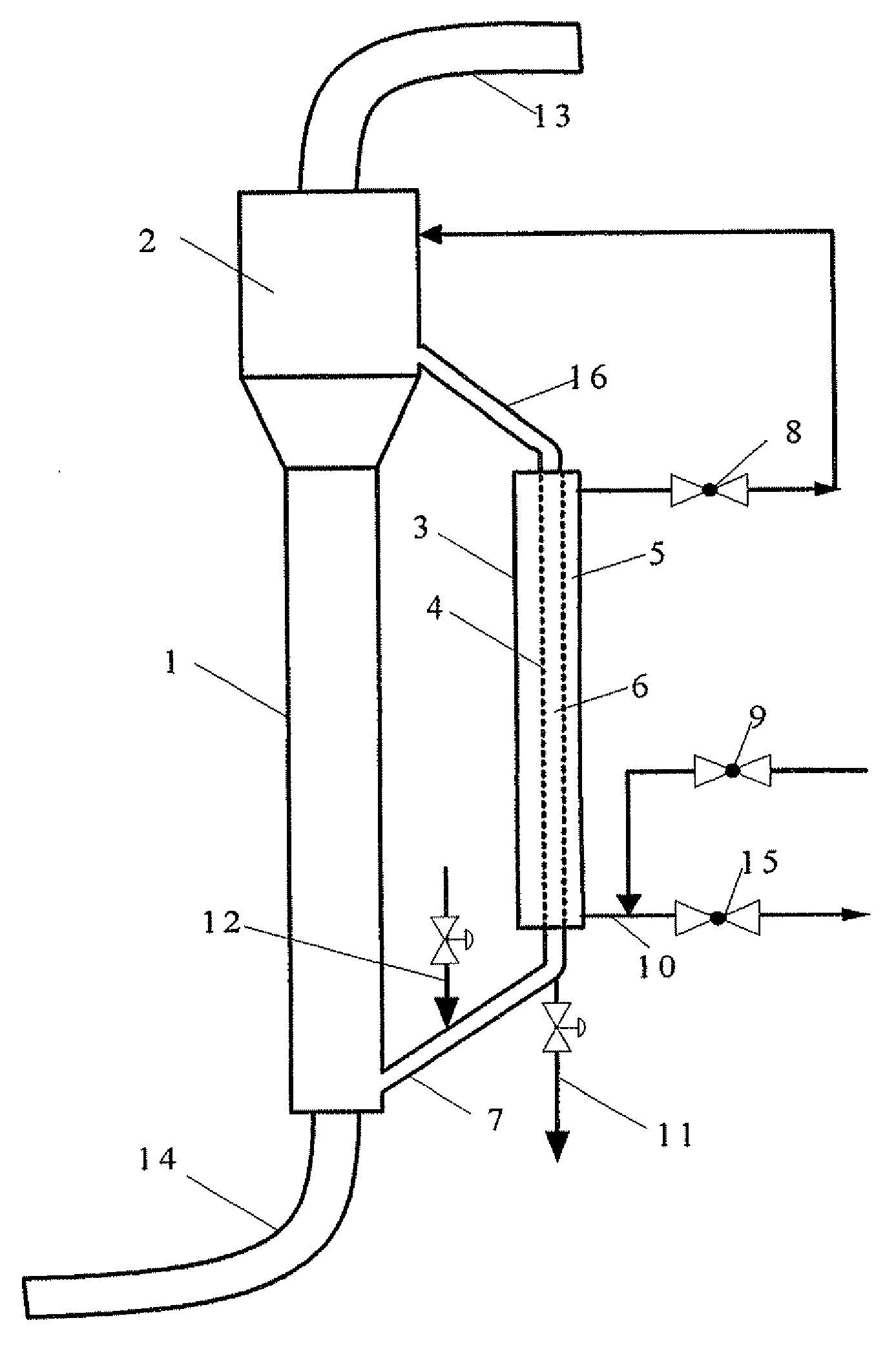 Slurry bed loop reactor and use thereof