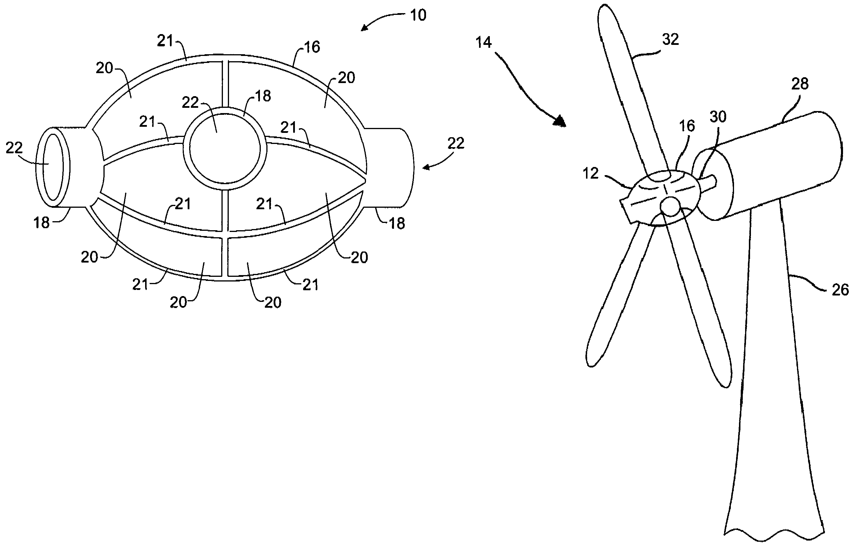 Lightweight hub for rotors