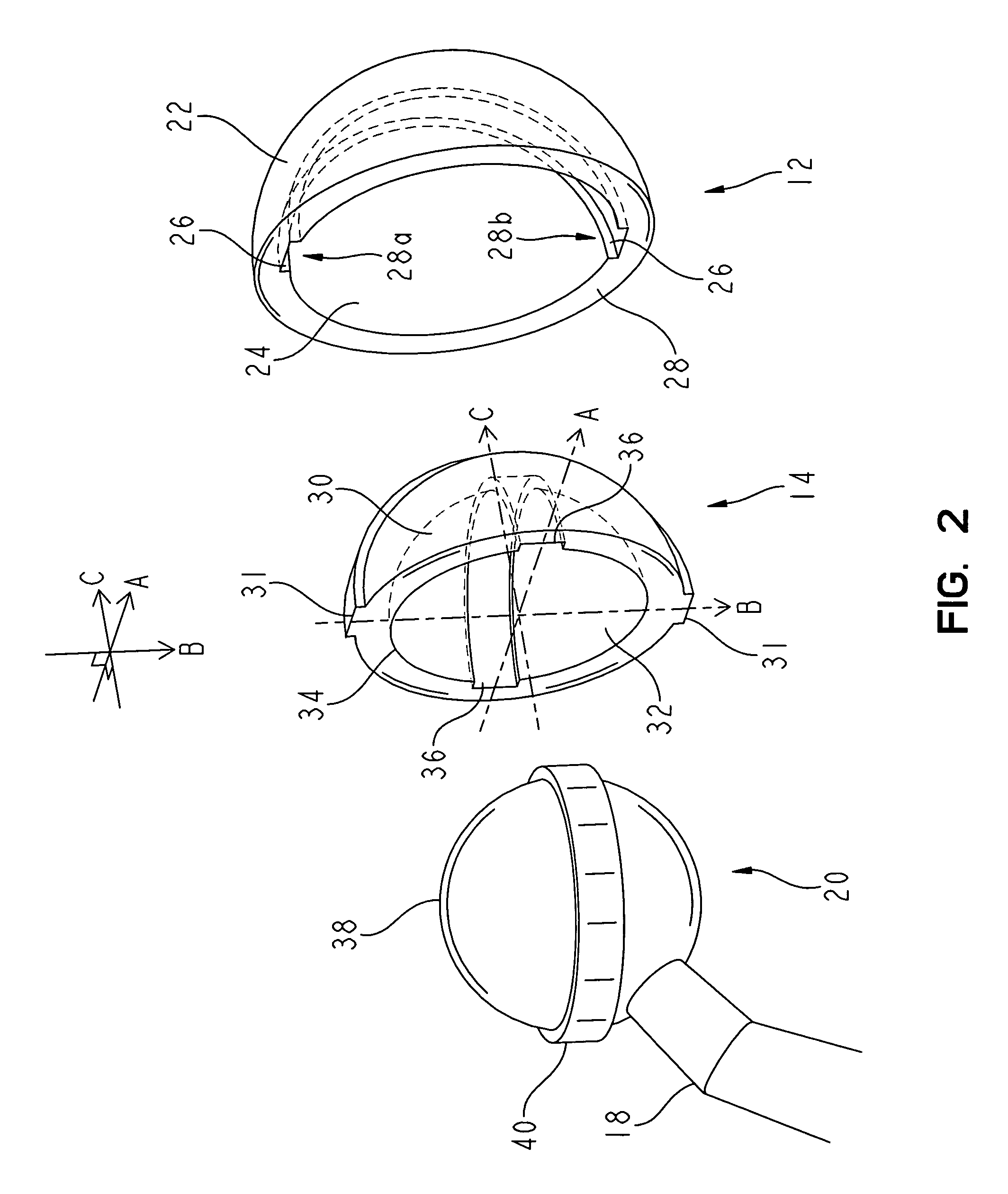 Reduced wear orthopaedic implant apparatus and method