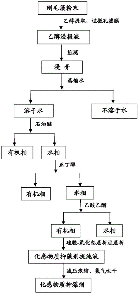 A kind of allelochemical algae inhibitor and its extraction and purification method