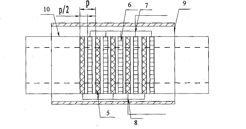 Linear electrostatic sensor array method for measuring particle speed and device thereof