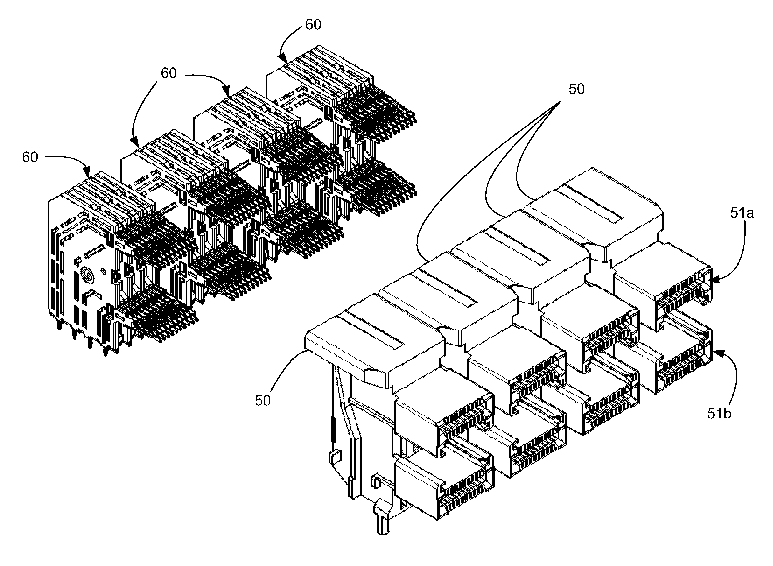 Connector with tuned channel