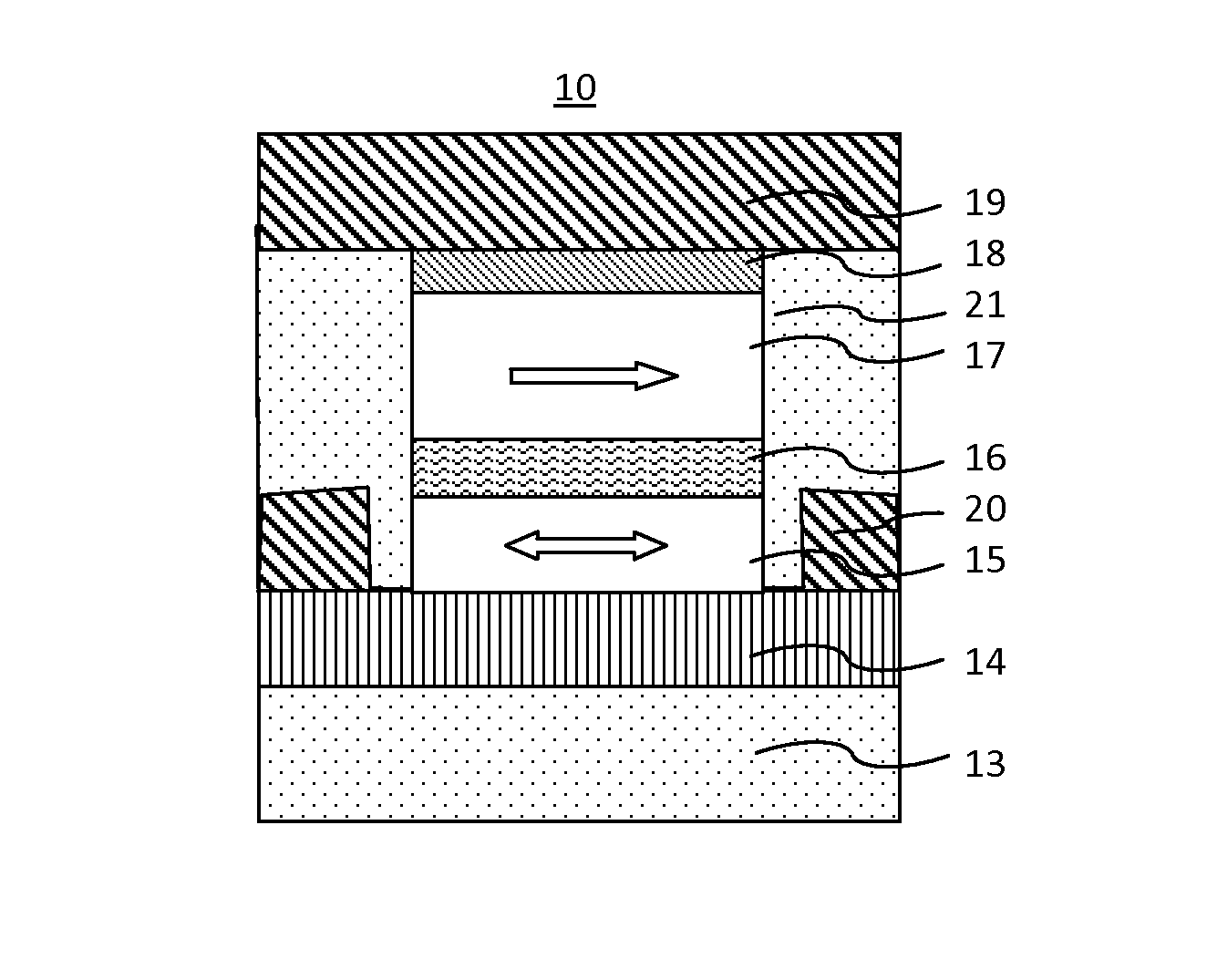 MRAM having spin hall effect writing and method of making the same