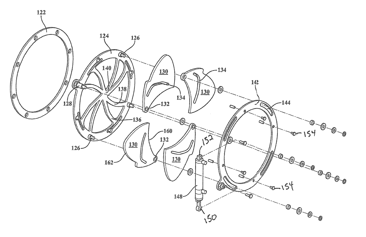 Mechanism for selectively opening/closing a vehicle wash component inlet opening