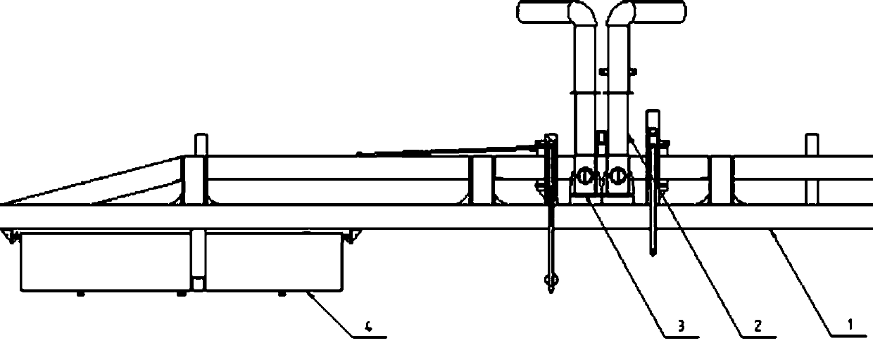 Sand suction method in non-central track bed area