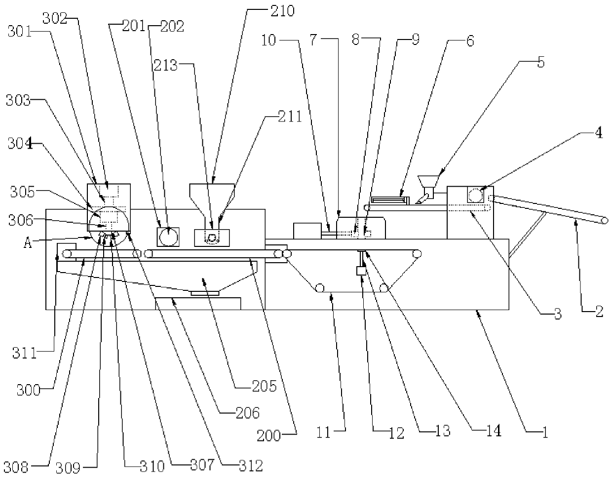 Flaky pastry automatic molding device and molding method thereof