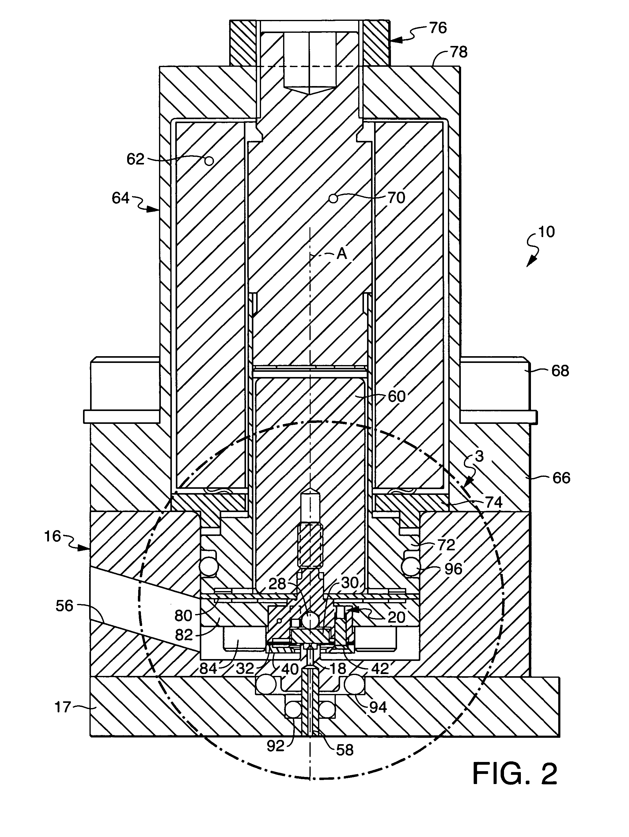 Valve assembly having articulating rigid seating surface