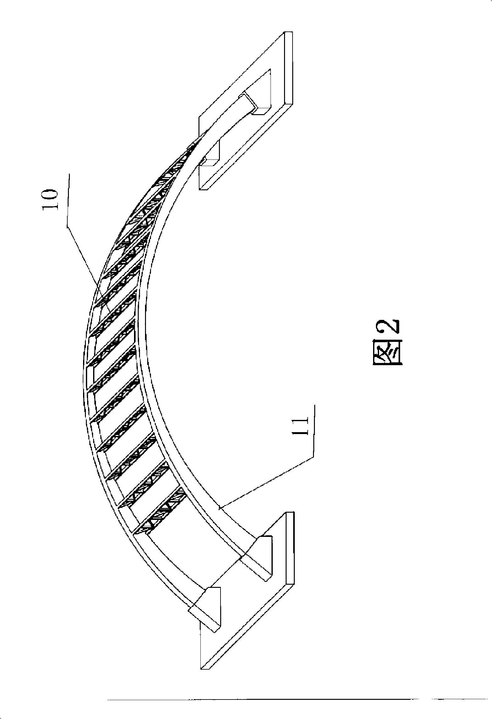 Construction method of large-span box variable cross-section reinforcement concrete arch